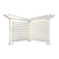 Corner Privacy Screen - Pergolas