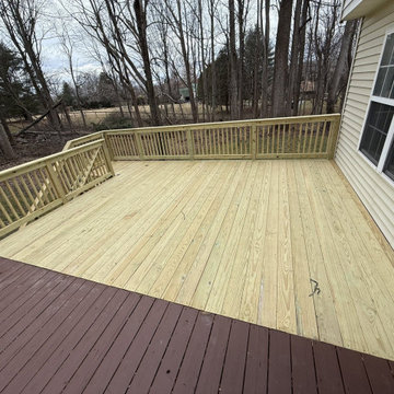 Pressure-Treated Wood Deck