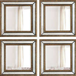 Two "Norlina" Square Wall Mirrors - Wall Mirrors