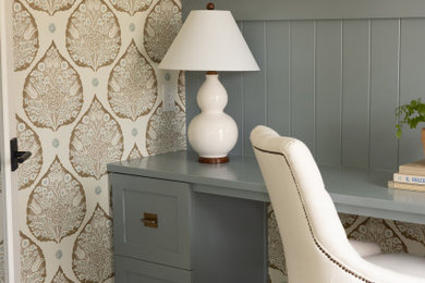 Home office - transitional home office idea in Indianapolis