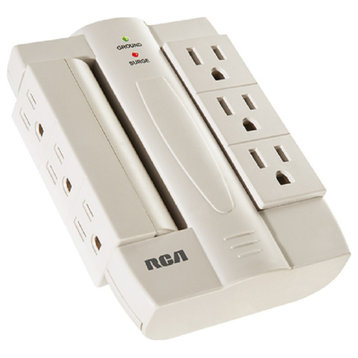 RCA PSWTS6F Swivel Surge Protector