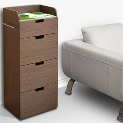 Grey Oak Furniture- Cart with Drawers - Products