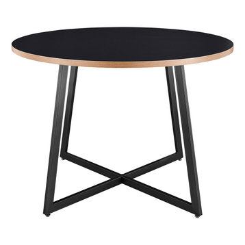 Courtdale 42" Round Table, Black