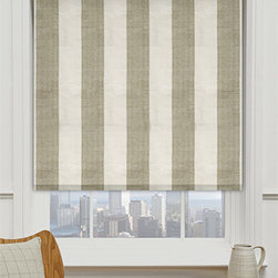 Blinds.com Premier Decorative Roller Shades in Wide Herringbone Stripe - Roller Shades