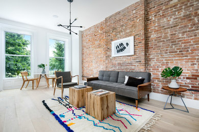 Living room - contemporary living room idea in New York