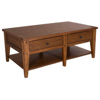 Lake House Medium Brown 3 Piece Set (1-Cocktail 2-End Tables)