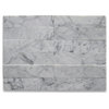 2x12 Carrara Marble Tile Polished Venato Bianco White Wall & Floor, 100 sq.ft.