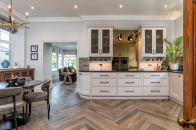 Inspiration for a classic home bar in Other.