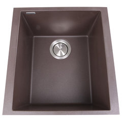 USA | U-2418 24" Undermount Single Bowl Stainless Steel Kitchen Sink