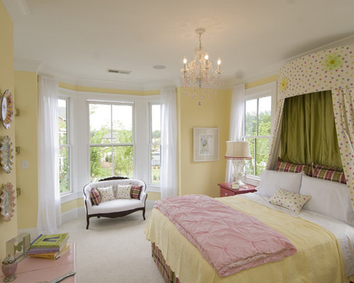 Yellow Paint Bedroom Design Ideas & Remodel Pictures | Houzz