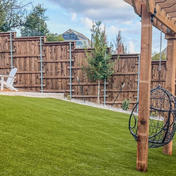 Contemporary Book Lounge with Integrated Cedar Seating | McKinney, TX