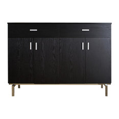 Built In Wine Cooler Buffets Sideboards Houzz Furniture Of America E Commerce By Enitial Lab Perrin Contemporary Black