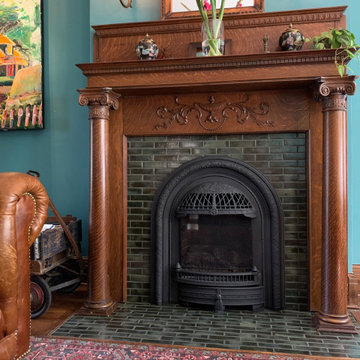 Jade Moss Victorian Fireplace