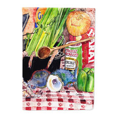 8825-2CHF Gumbo and Potato Salad Flag Canvas, Large 8825, Multicolor