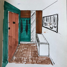 New Apartment Hallway/office Space