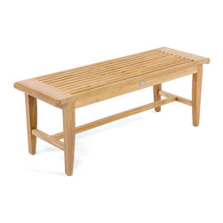 Laguna Teak Backless Bench 4ft - Outdoor Benches