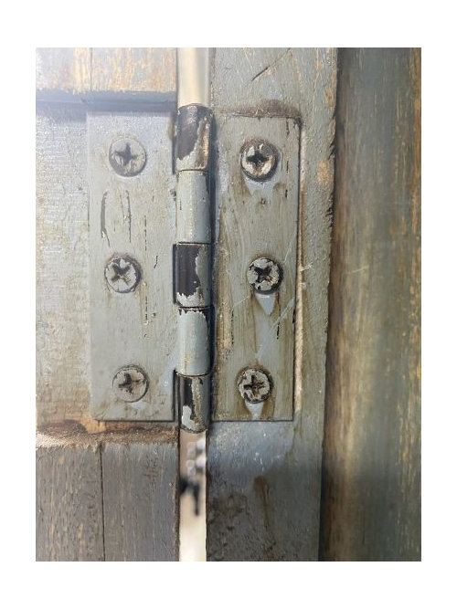 How to remove paint from hinges?