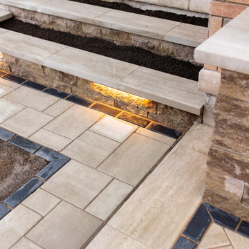 Elegant Front Landscaping with Interlock Pavers - St. Catharines