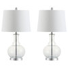 Lavelle 25" Glass Table Lamp, Set of 2