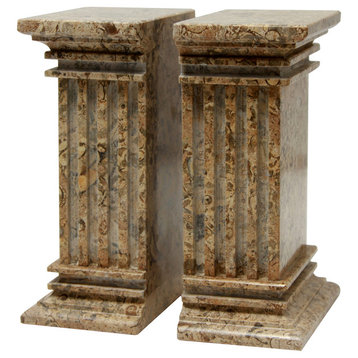 Renaissance Collection Fossil Stone Bookends