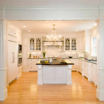 Traditional white inset kitchen in Belmont