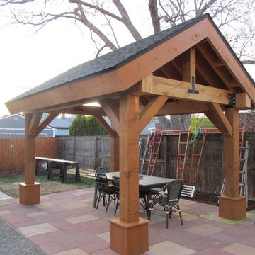 Outdoor living space / Patio Cover / Pergola / Cedar post and beam