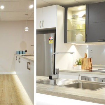 Modern Apartment Galley Kitchen