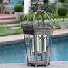 Rustique Rotunda Des Glass and Metal 4Tier Taper Holder Lantern by Zodax