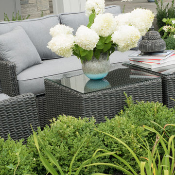 Bretton Slim love seat set - Brad's house