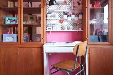 Pink Teenage Girl's Bedroom
