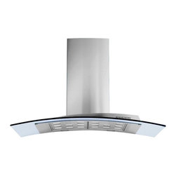 36" Acqualina Glass - Island Range Hood - Range Hoods And Vents