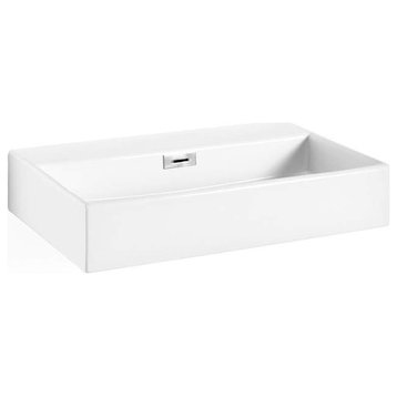 WS Bath Collections Quarelo 53710.00 27-9/16" Ceramic Vessel or - White