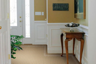 Hallway - contemporary hallway idea in New York