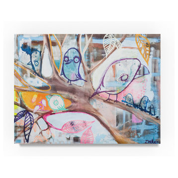 "Birds On A Branch" by Zwart, Canvas Art