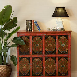 Hand Painted Tibetan Cabinet - Buffets And Sideboards