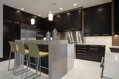 Kitchen - large contemporary kitchen idea in Salt Lake City