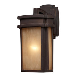 ELK Lighting - ELK Lighting Sedona 1-Light Outdoor Wall Sconce, Clay Bronze - Outdoor Wall Lights And Sconces