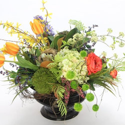 Nestled Spring - Artificial Flower Arrangements