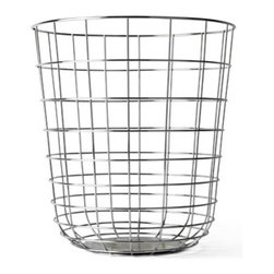 Wire - Bin Chrome - Wastebaskets