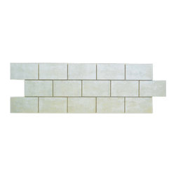 119-SMALL BLOCK BRICK STUCCO PANEL 82 1/2"W X 24"H X 3/4"D - Wall Panels
