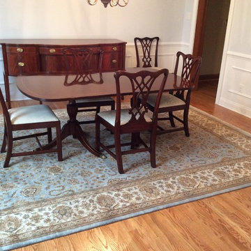 Oriental rugs for living room/dining room decorating project in Newtown, PA