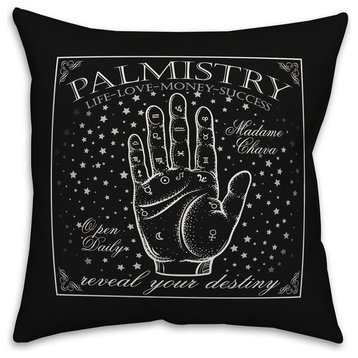Palm Reading 16"x16" Indoor/Outdoor Pillow