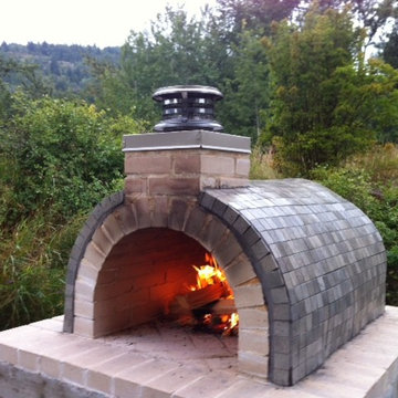 The Reimer Family Wood Fired Brick Pizza Oven in BC, Canada