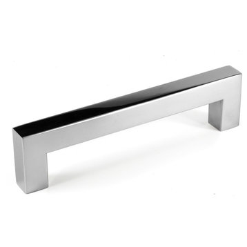Celeste Square Bar Pull Cabinet Handle Polished Chrome Stainless 14mm, 5"