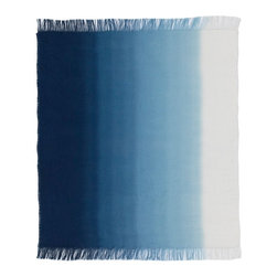 Designers Guild Saraille Cobalt - Shaded Linen Throw - Throws