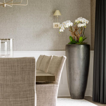 Custom containers adorn the rooms of a family home.