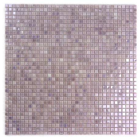 Galaxy 12"x12" Glass Square Mosaic Tile, Glossy Purple, Single Sheet