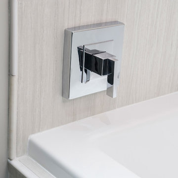 Soaking Tub with Modern Control Valve