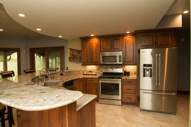 Kitchen - transitional kitchen idea in Other