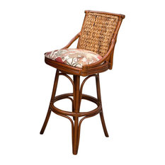 Alexander & Sheridan USA INC. - Balboa 30" Barstool In Sienna With Embree Noir - Bar Stools and Counter Stools